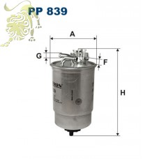 PP 839 FILTRON Фильтр топливный FORD:SEAT:SKODA:VW (B3W016PR)